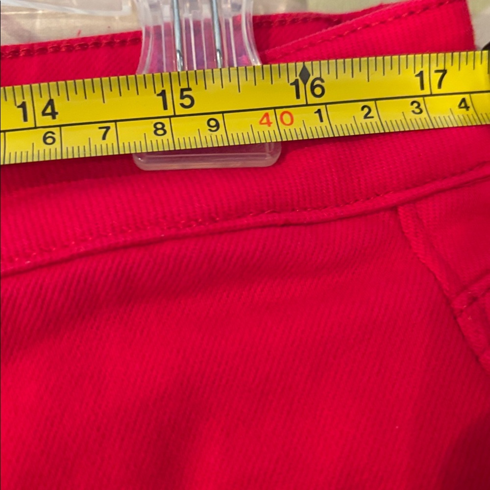 MICA Vibrant Red Jeans - Picture 3 of 6